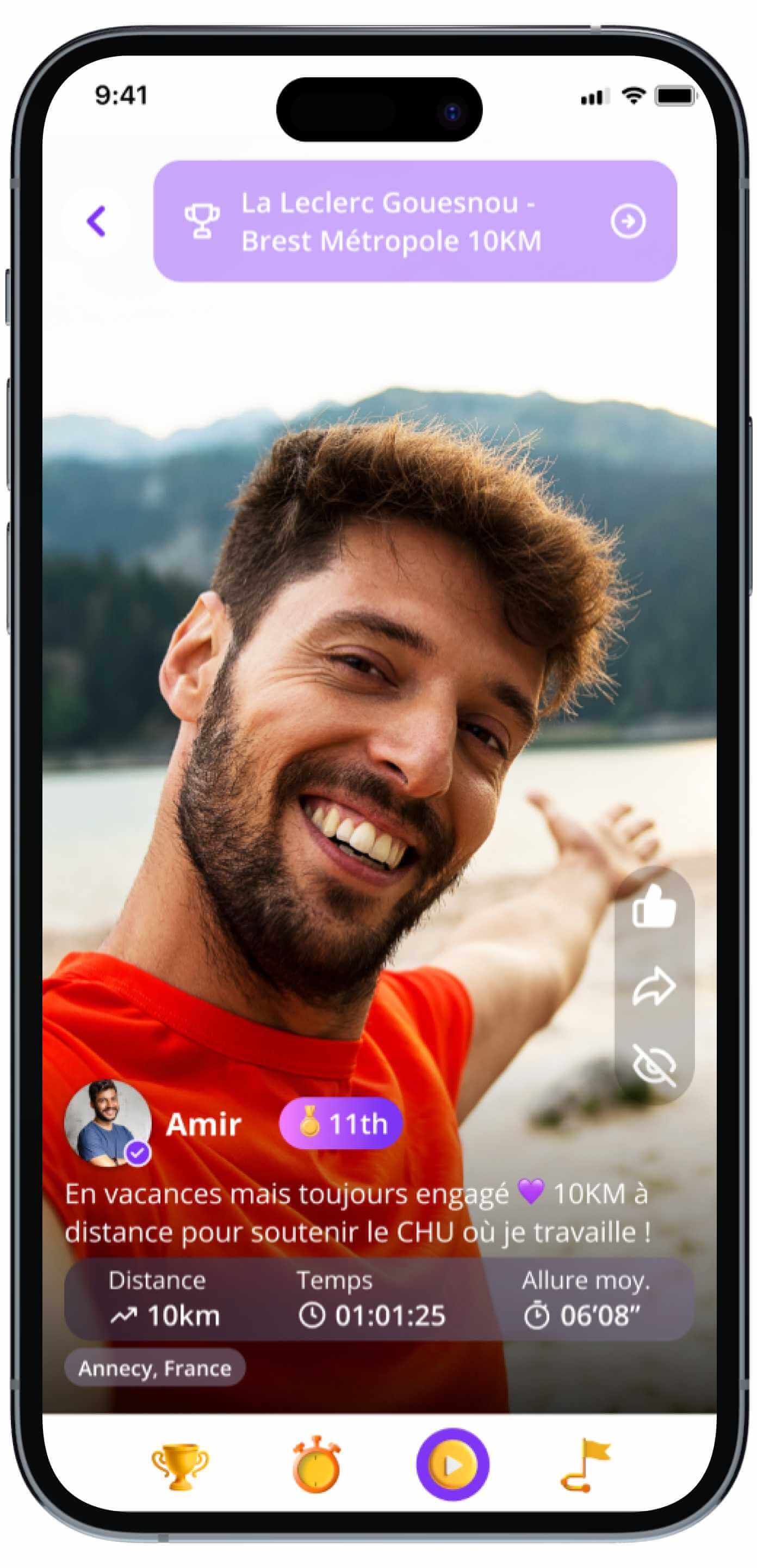 OuiRace app screenshot